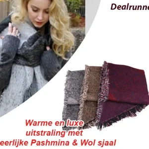 Warme en luxe uitstraling met heerlijke Pashmina & Wol sjaal