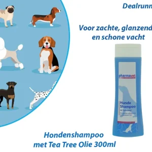 2-Flessen Hondenshampoo met Tea Tree Olie 300ml