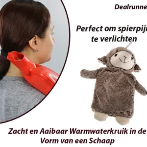 Zacht en Aaibaar Warmwaterkruik in de Vorm van een Schaap