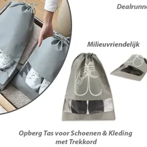 5-Stuks Opberg Tas voor Schoenen & Kleding met Trekkord