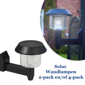 Solar LED  Wandlampen – 2-pack vanaf €6,95