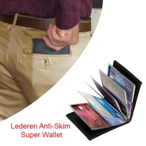 Lederen Anti-Skim Super Wallet
