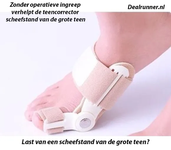 Valgus Teencorrector Verhelpt scheefstand van je Grote Teen Pijnloos - Afbeelding 3