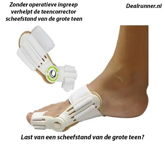 Valgus Teencorrector Verhelpt scheefstand van je Grote Teen Pijnloos - Afbeelding 5