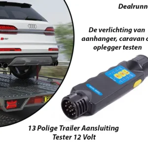 13 Polige Trailer Aansluiting Tester 12 Volt