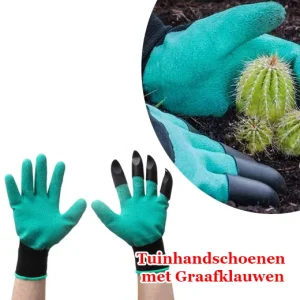 Handige tuinhandschoenen met 4 graafklauwen
