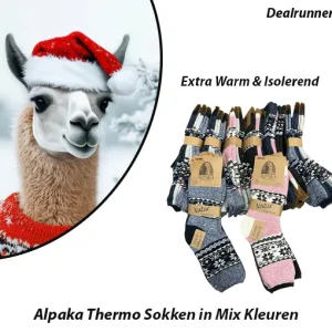 3 Paar Alpaka Thermo Sokken – Ultieme Warmte in Winterse Stijl