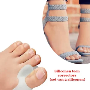 Siliconen teen correctors (set van 2 siliconen)