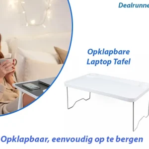 Opklapbare Laptop Tafel – 57 x 35 x 23cm