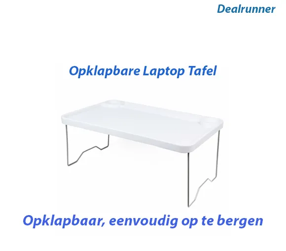 Opklapbare Laptop Tafel – 57 x 35 x 23cm - Afbeelding 4