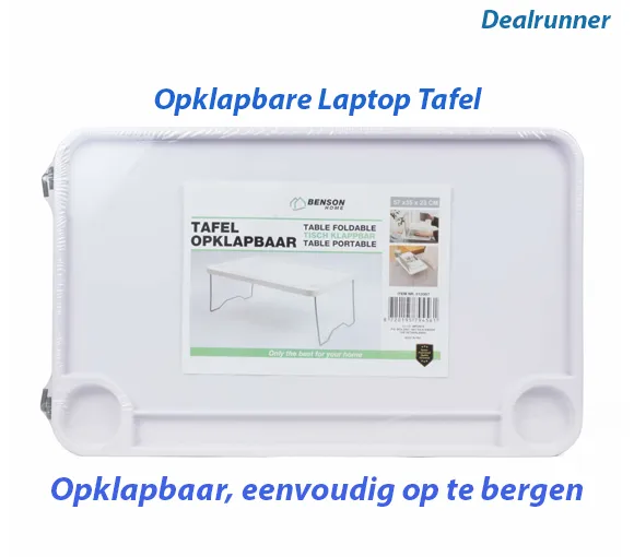 Opklapbare Laptop Tafel – 57 x 35 x 23cm - Afbeelding 5