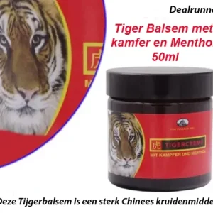 2-Potten Tiger Balsem met kamfer en Menthol (50ml)