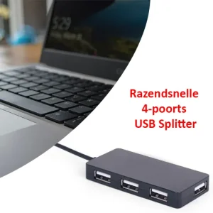Razendsnelle 4-poorts USB Splitter