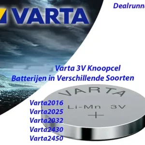 Varta 3V Knoopcel Batterijen in Verschillende Soorten