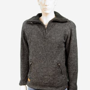 Antraciet heren schipperstrui