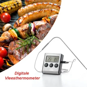 Accuraat en precies de temperatuur meten met de Digitale Vleesthermometer