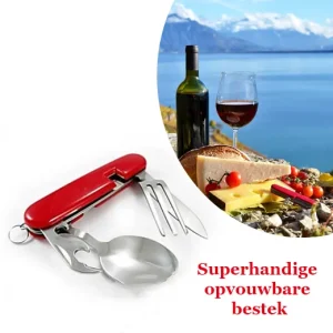 Superhandige opvouwbare bestek om overal mee te nemen