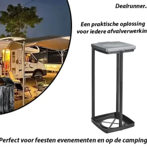 Draagbaar en Opvouwbare Afvalzak Houder voor Kamperen, Picknicks, Feesten en Thuisgebruik