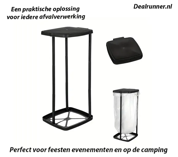 Draagbaar en Opvouwbare Afvalzak Houder voor Kamperen, Picknicks, Feesten en Thuisgebruik - Afbeelding 4