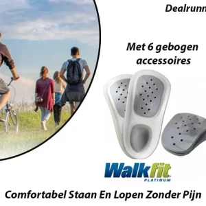 Walk Fit Orthopedische Inlegzolen met 6 Gebogen Accessoires (48-49)I