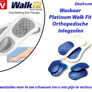 Wasbaar Platinum Walk Fit – Orthopedische Inlegzolen 36-37 C