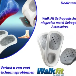 Walk Fit Orthopedische Inlegzolen met 6 Gebogen Accessoires (42-43)F