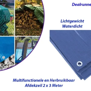 2-Stuks Multifunctionele en Herbruikbaar Afdekzeil 2 x 3 Meter